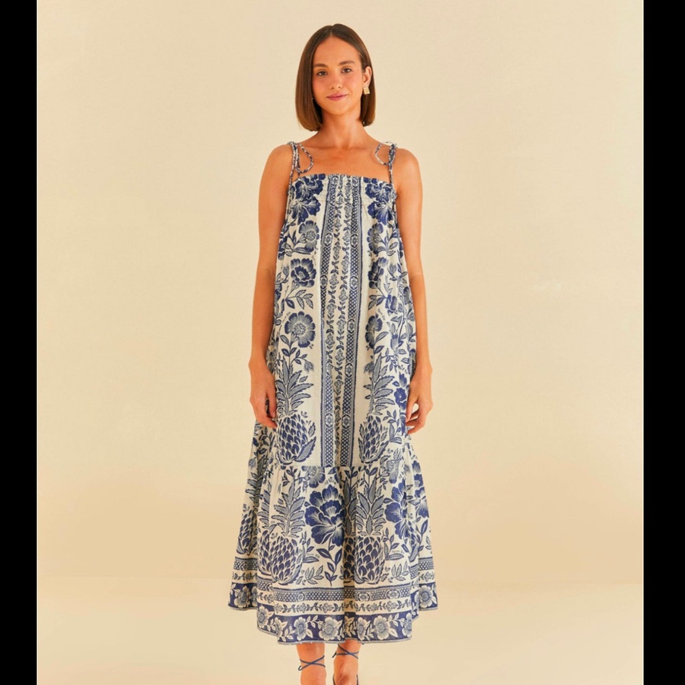 Farm Rio pineapple dress M NWT